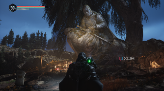 The Weeping Knight statue in Hell is Us.