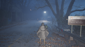Remi walking on a desolate road in Hell is Us.
