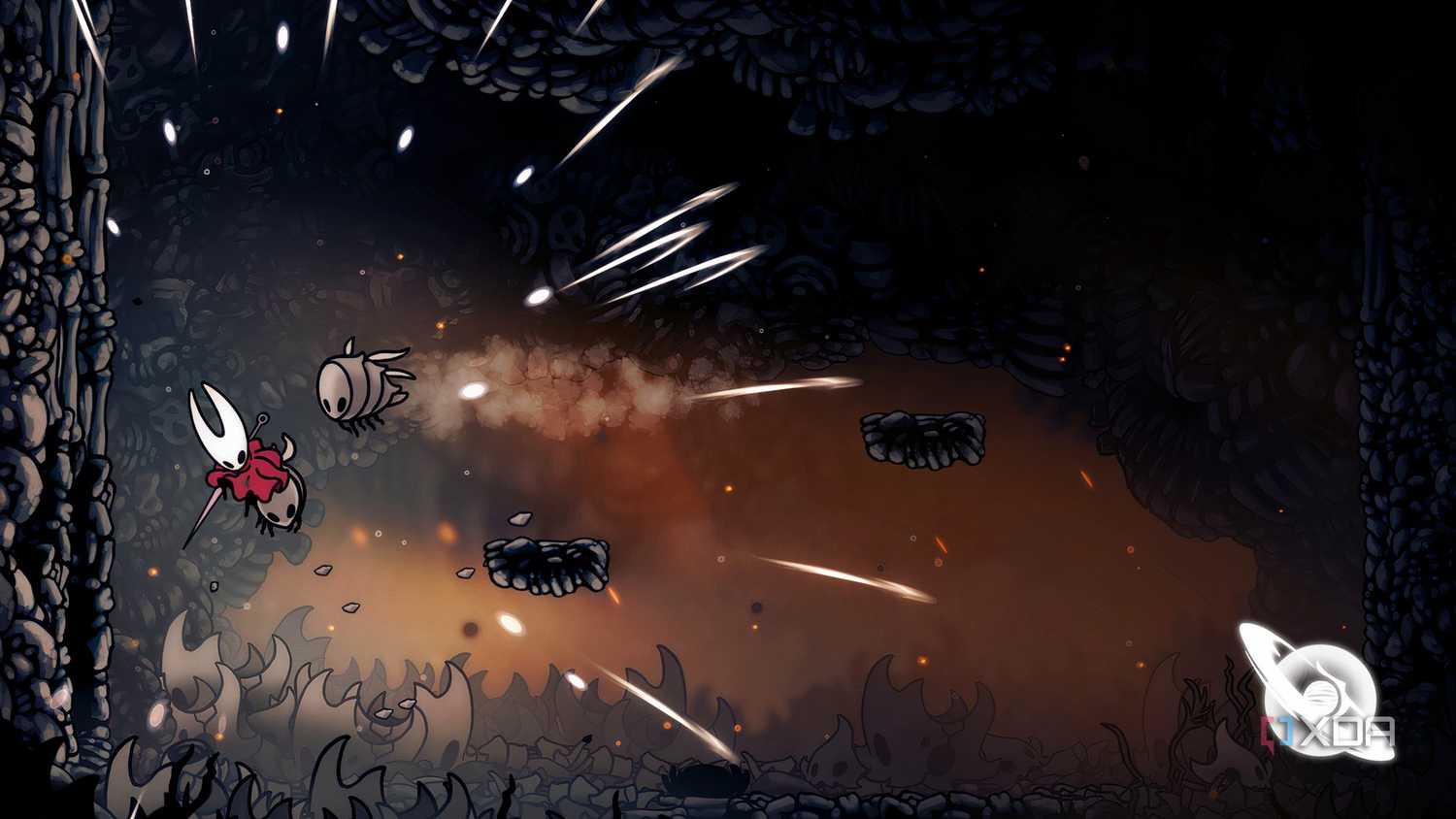 Fighting a bug in Hollow Knight Silksong
