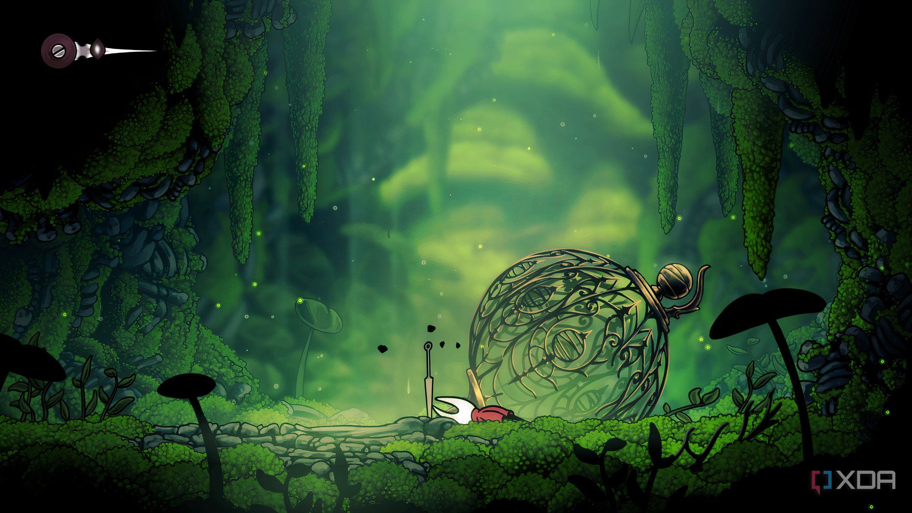 The starting level of Hollow Knight Silksong