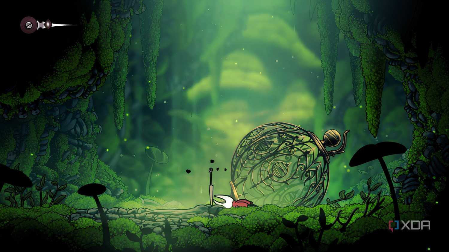 The starting level of Hollow Knight Silksong