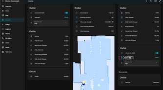 screenshot of home assistant showing my custom dashboard for my robovac