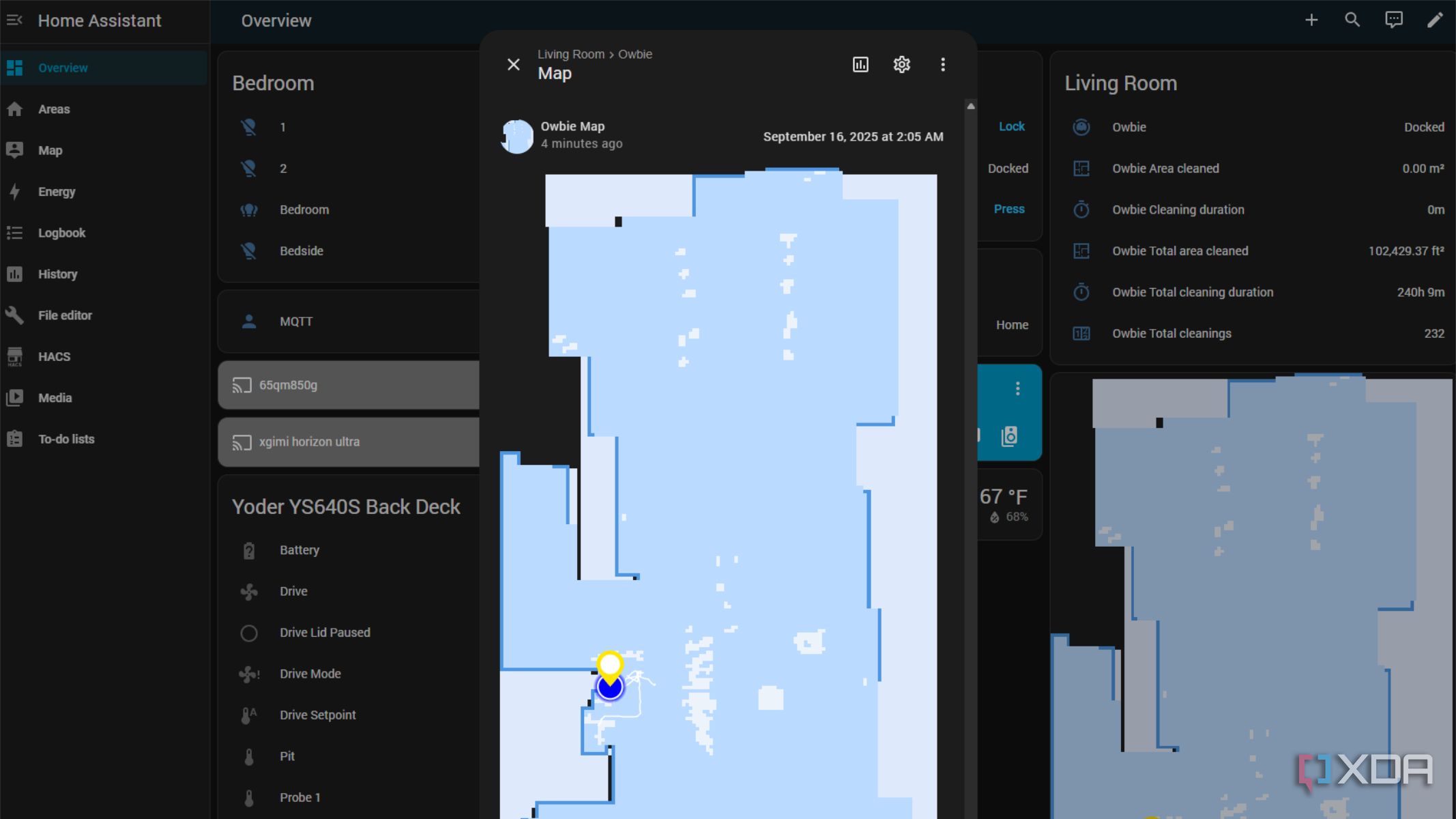 Home Assistant Vacuum Robot Mapping Map Card Xiaomi Roborock Home
