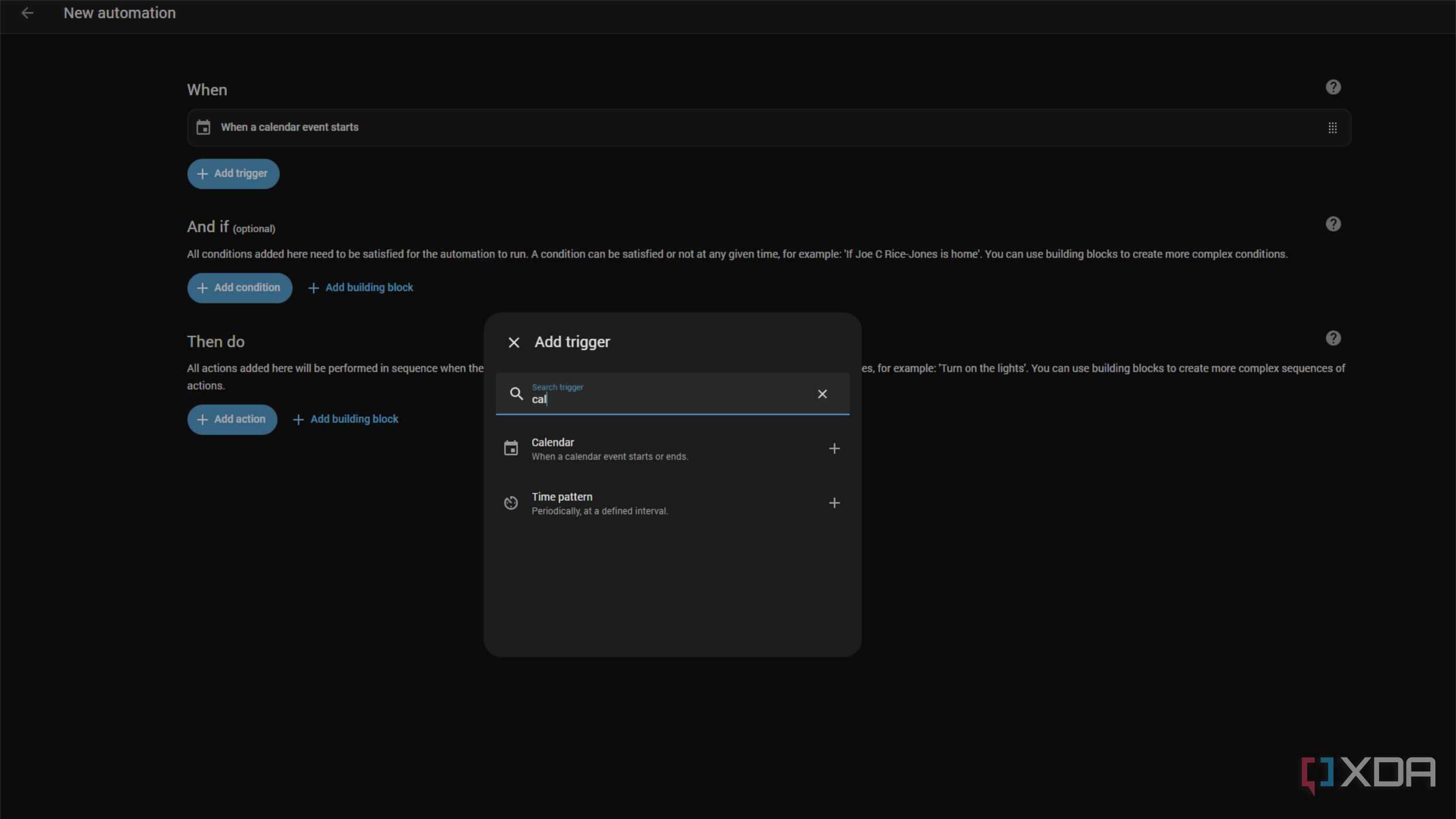 home assistant making an automation triggered by google calendar event