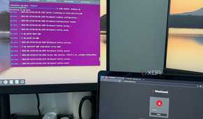 A photo of the WireGuard Easy web UI in front of an Ubuntu server