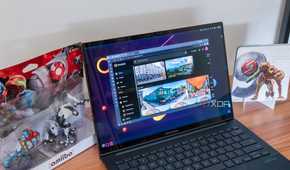 A laptop showing the IUmmich web client