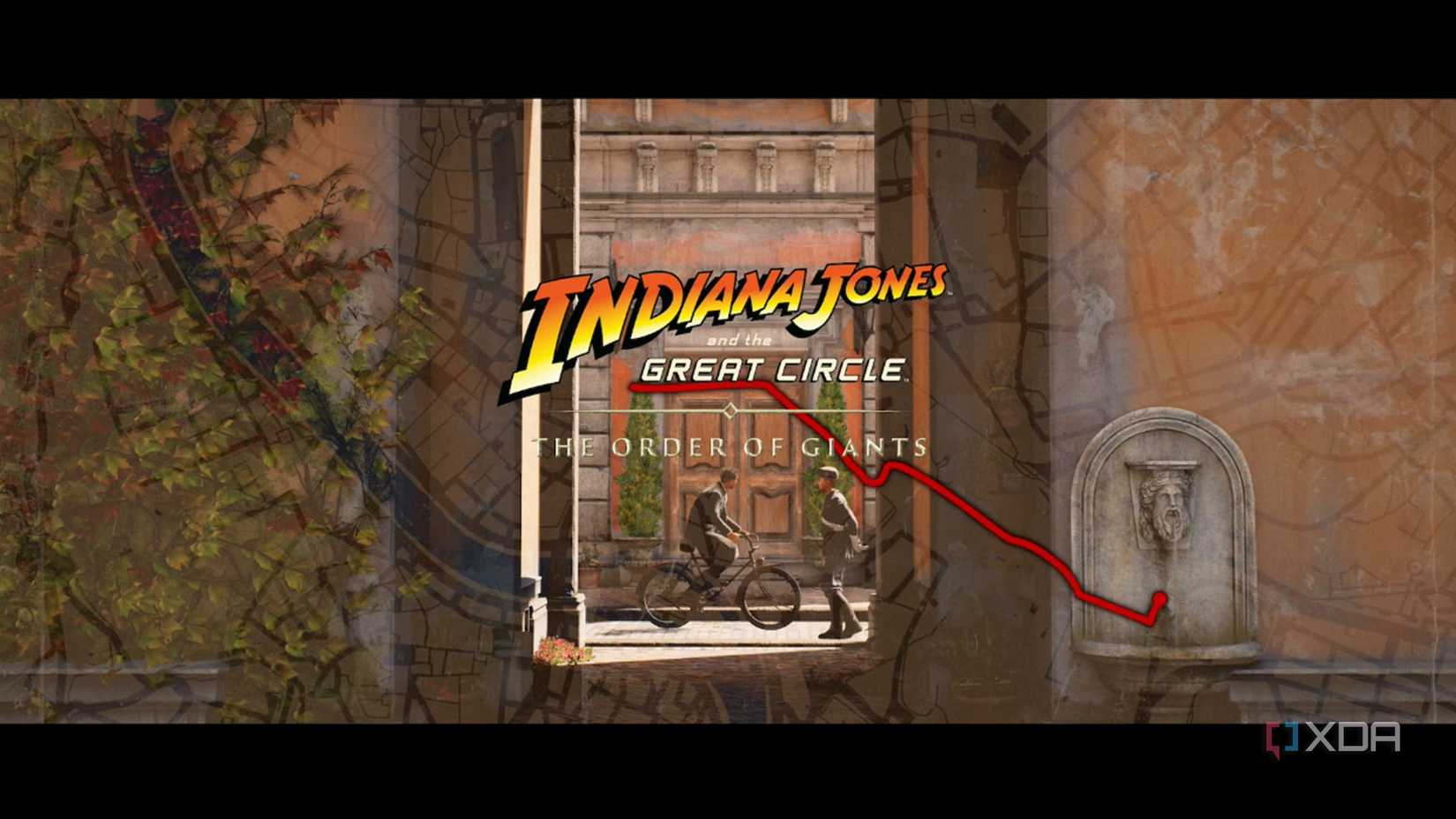 A screenshot of the finale from Indiana Jones And The Order of Giants DLC