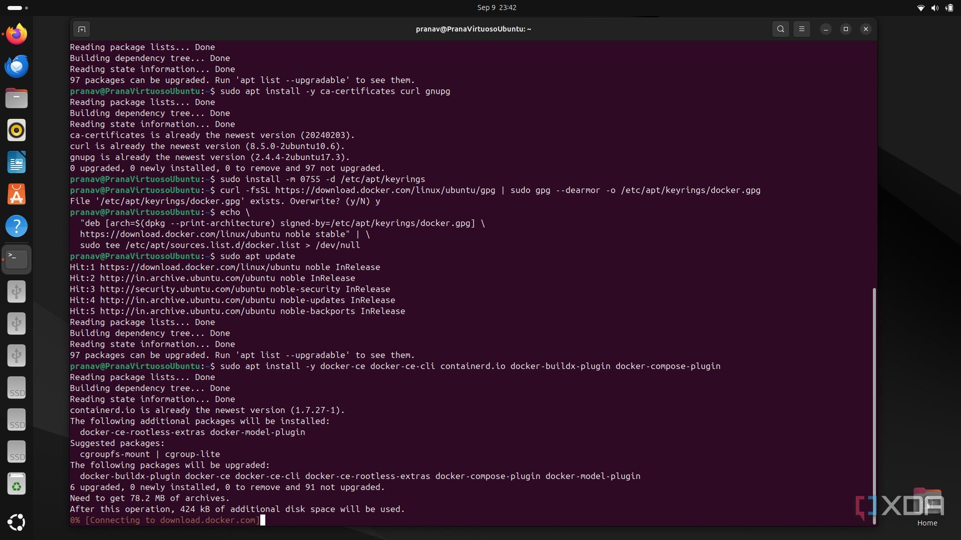 Installing dependencies