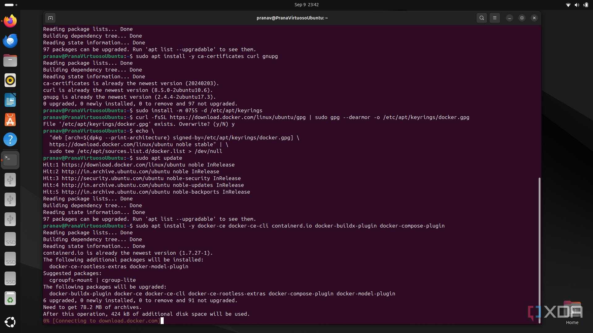 Installing dependencies