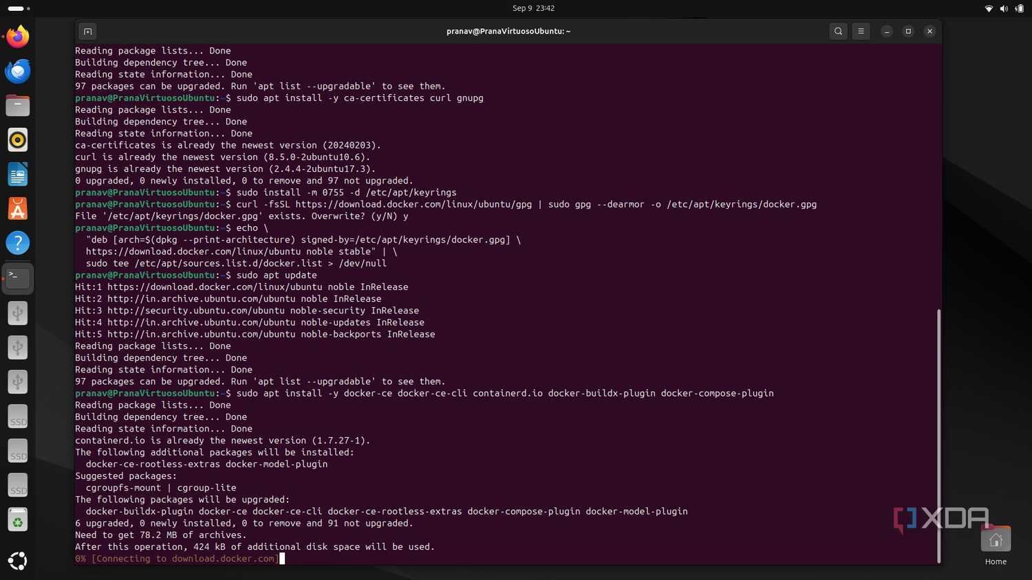 Installing dependencies