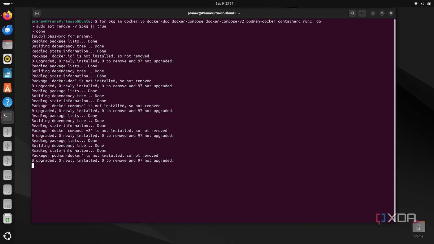 Installing prerequisites before installing WinBoat