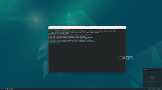 KDE Plasma on a virtualized Ubuntu instance in Proxmox, showing "No available connections" but the output of "ip a" and "apt update" is normal