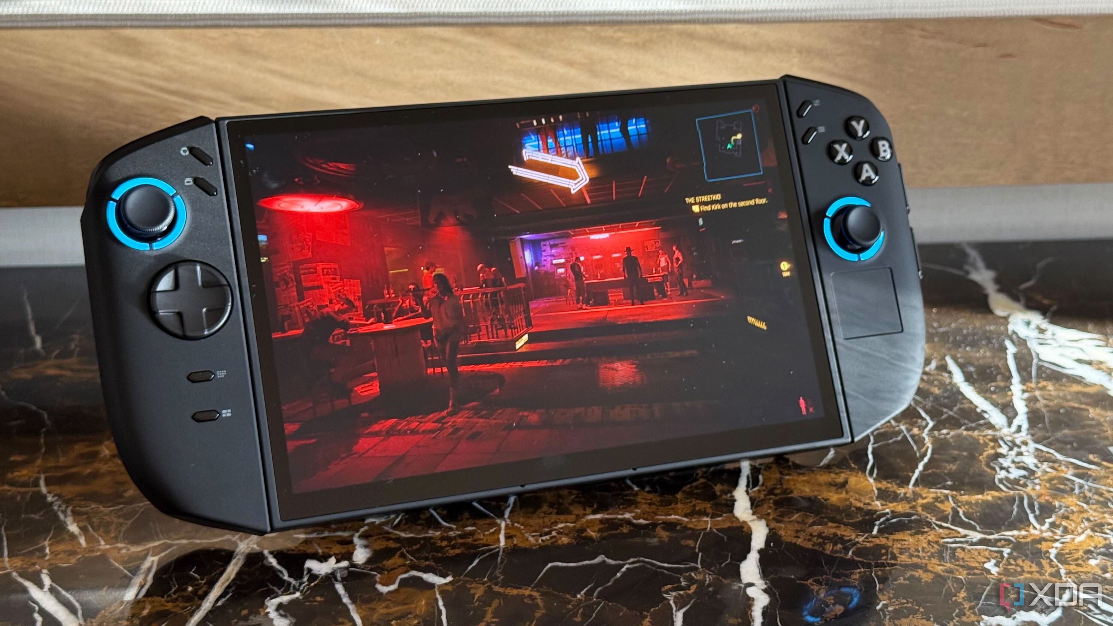 Lenovo Legion Go 2 playing Cyberpunk 2077.