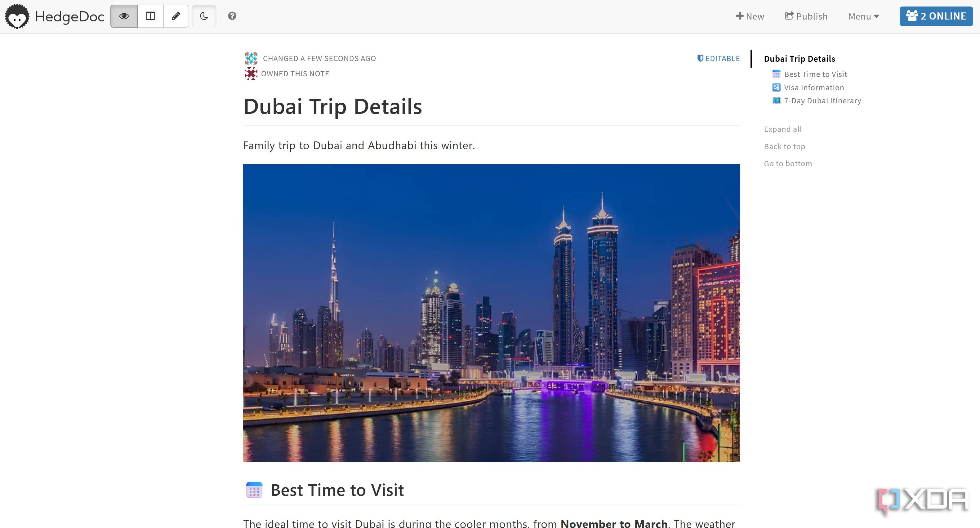 Images in HedgeDoc notes