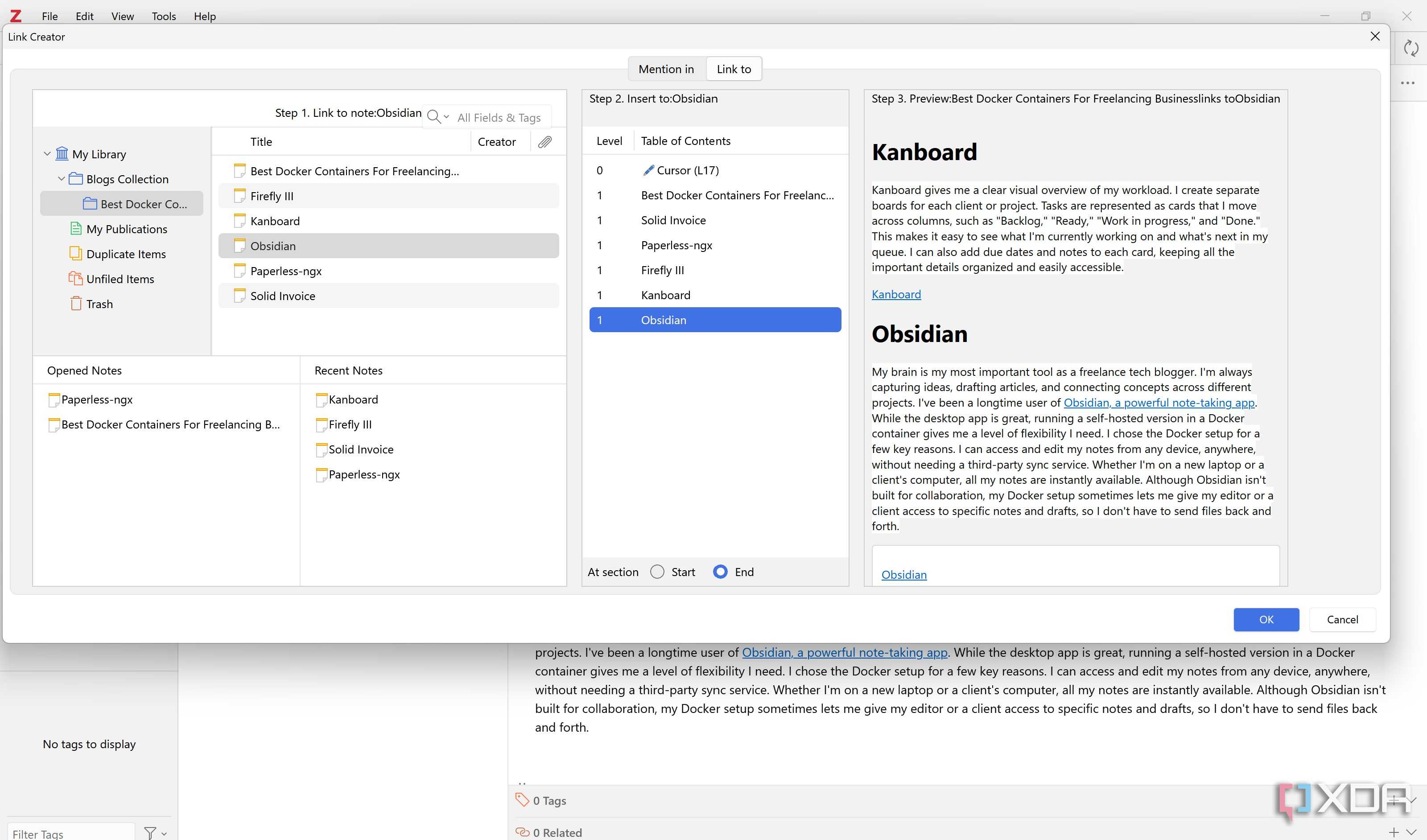 link creator better notes