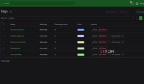 list of custom tags in paperless-ngx