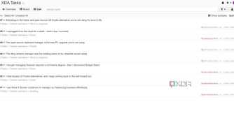 List view in Kanboard