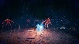 A screenshot of the Guy Savage combat in Metal Gear Solid Delta: Snake Eater