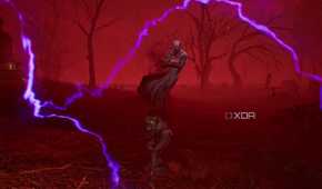 A screenshot of Guy Savage fighting Dracula in Metal Gear Solid Delta: Snake Eater