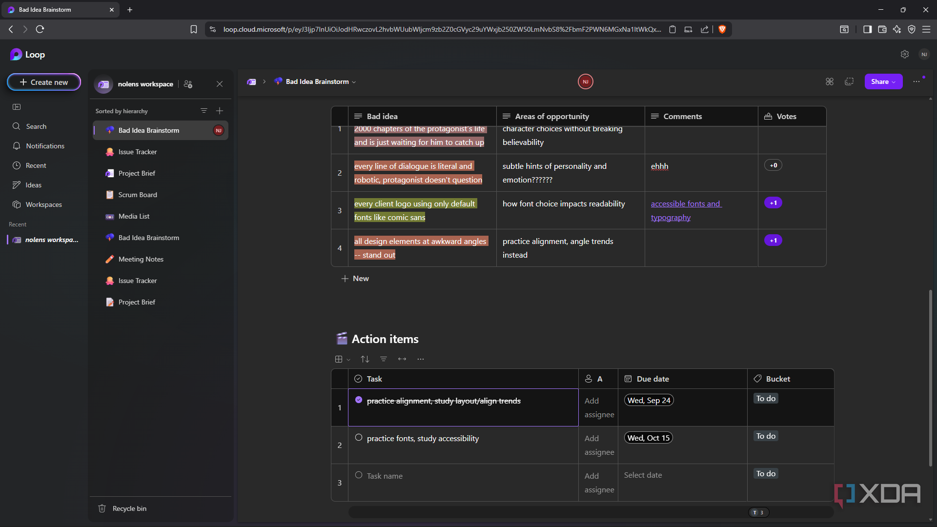 Using Loop Templates 5 Microsoft Loop templates I use to manage all my personal projects