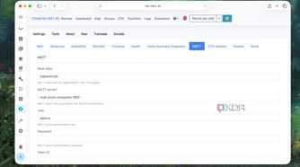 A view of MQTT server settings for zigbee2mqtt in Home Assistant