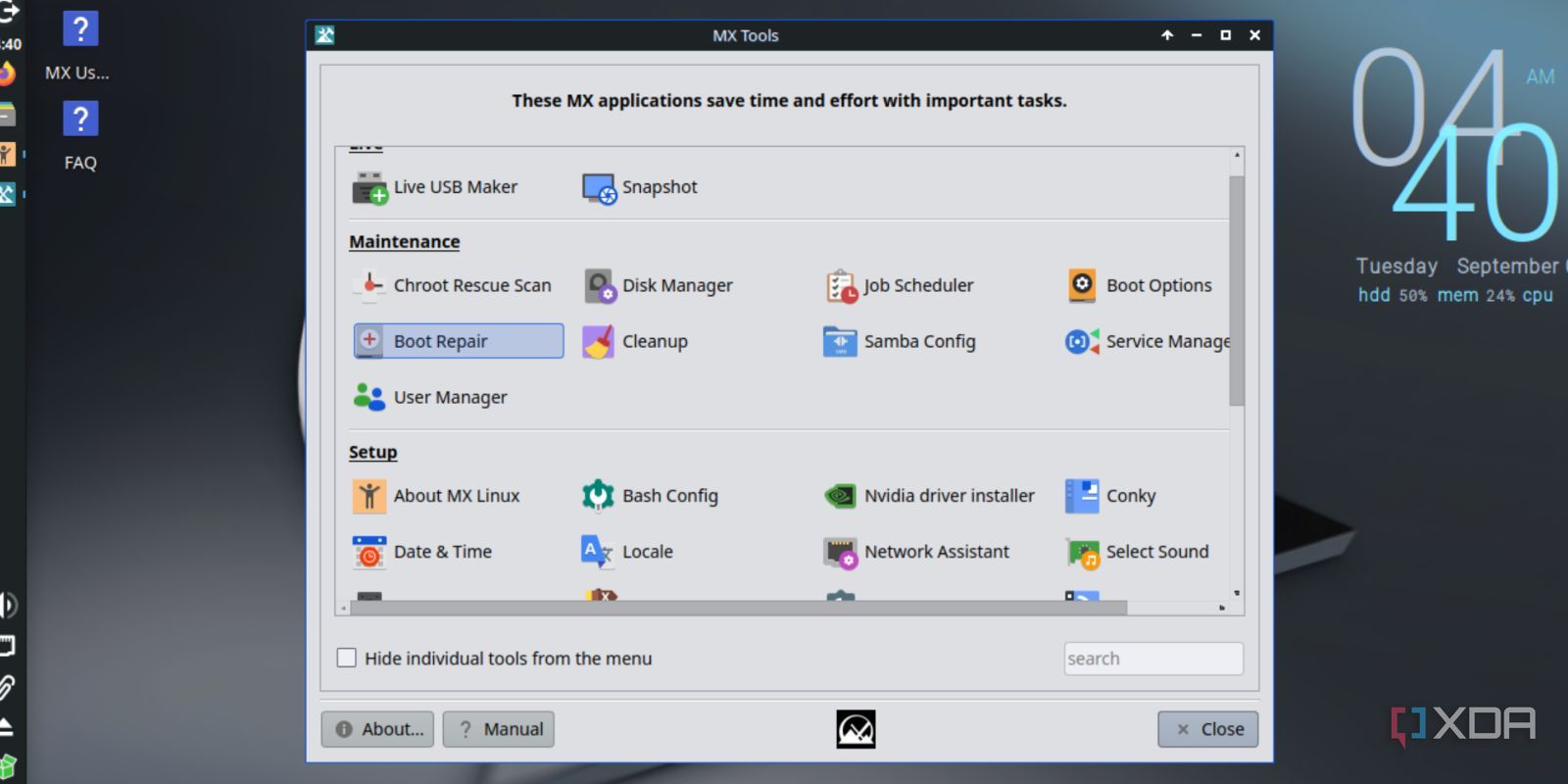 4 MX Linux Tools that I miss while using Ubuntu and other Linux distros