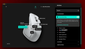 MX Master 4 for Mac Action Ring Actions settings