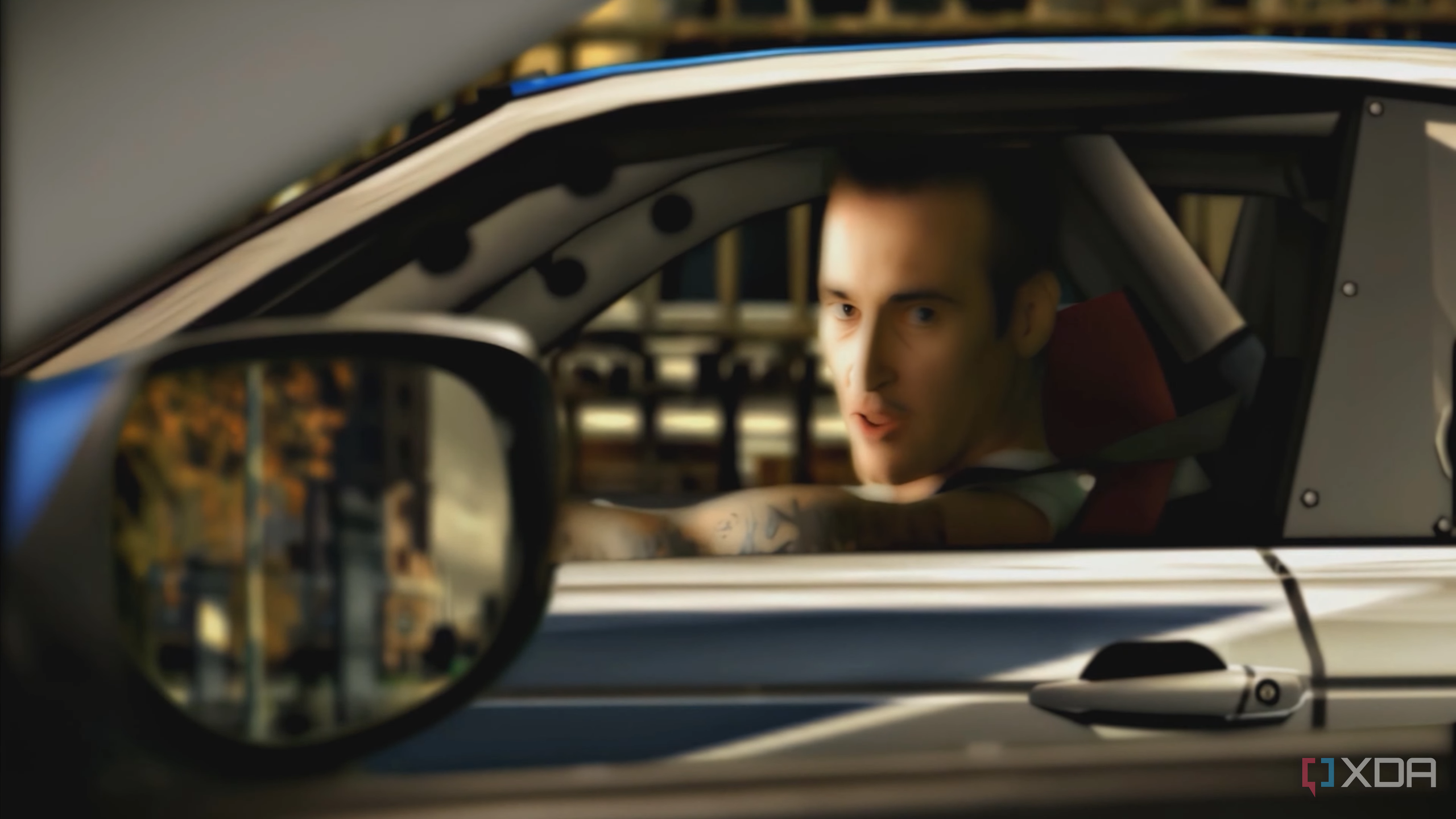 Razor Callahan in the BMW M3 GTR in Need for Speed: Most Wanted 2005.