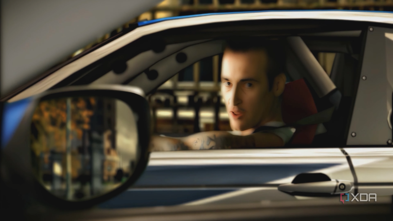 Razor Callahan in the BMW M3 GTR in Need for Speed: Most Wanted 2005.