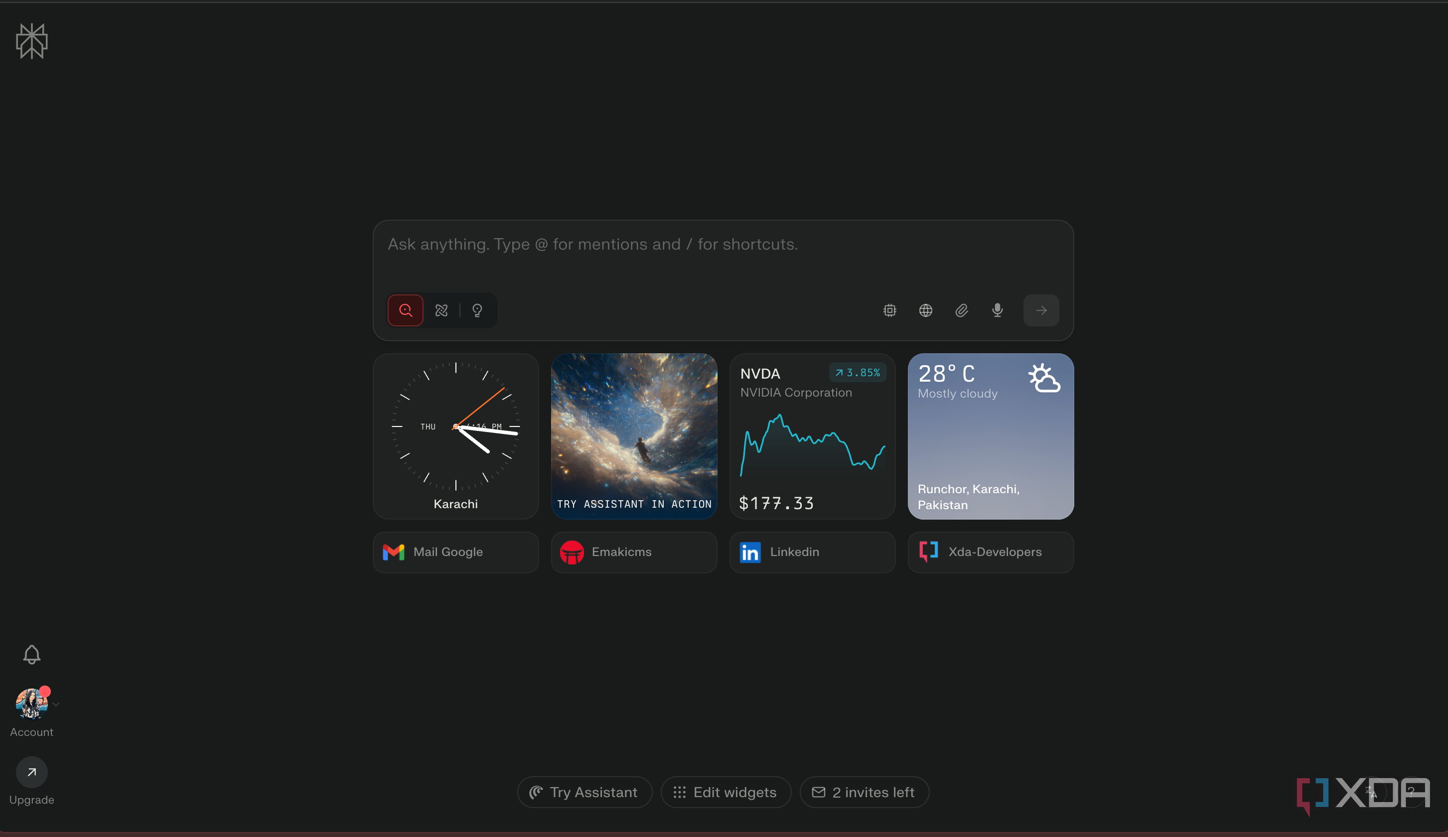 new Comet tab