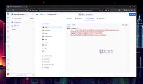 A Shell API snippet in NocoDB