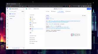 A Ruby API snippet in NocoDB