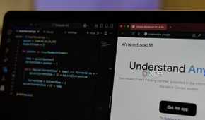 NotebookLM and VS Code open side by side
