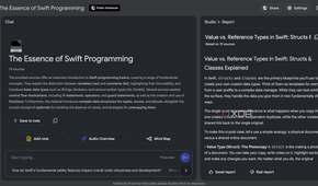 NotebookLM Concept Overview Report format