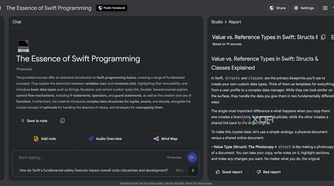 NotebookLM Concept Overview Report format