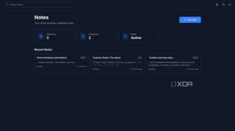 notes dashboard in rwmarkable