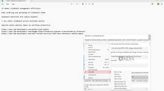 Ordering clipboard options in Ditto