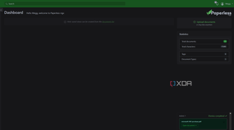 paperless-ngx dashboard