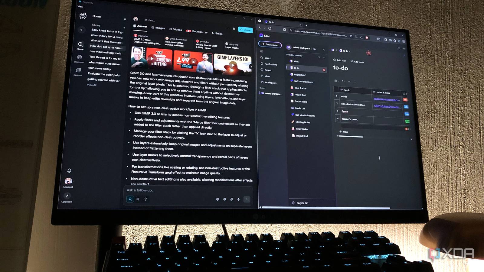 Ich habe Perplexity mit Microsoft Loop gekoppelt, und es wurde zu meinem ...