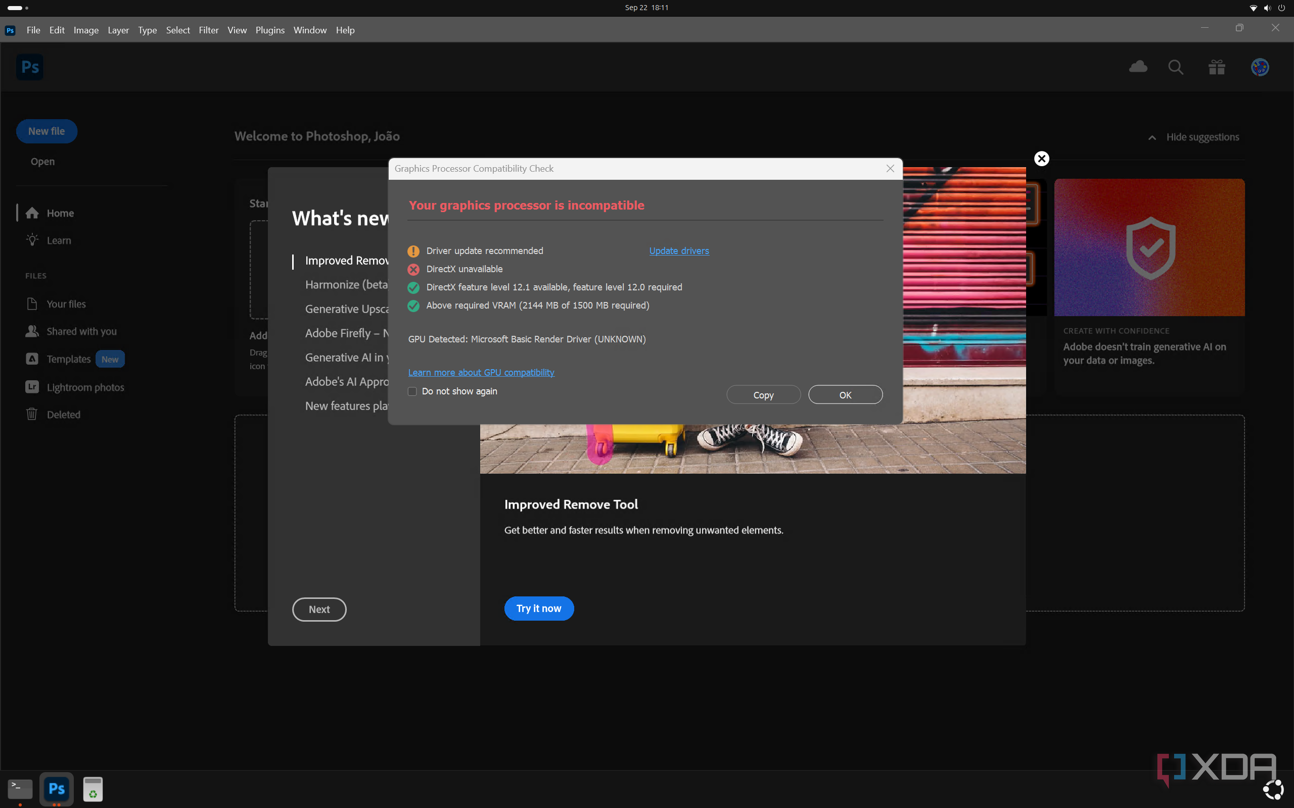 I used Microsoft Office, Photoshop, and more on Linux with WinApps