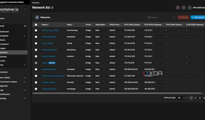 Portainer network list