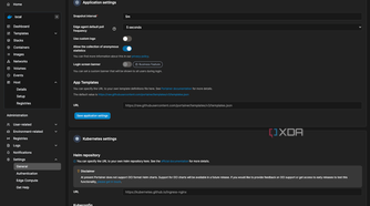 Portainer settings