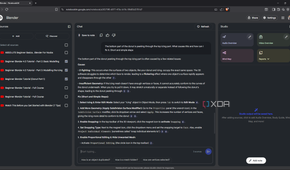 Prompting NotebookLM to troubleshoot issue with Blender model