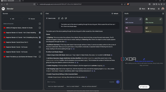 Prompting NotebookLM to troubleshoot issue with Blender model