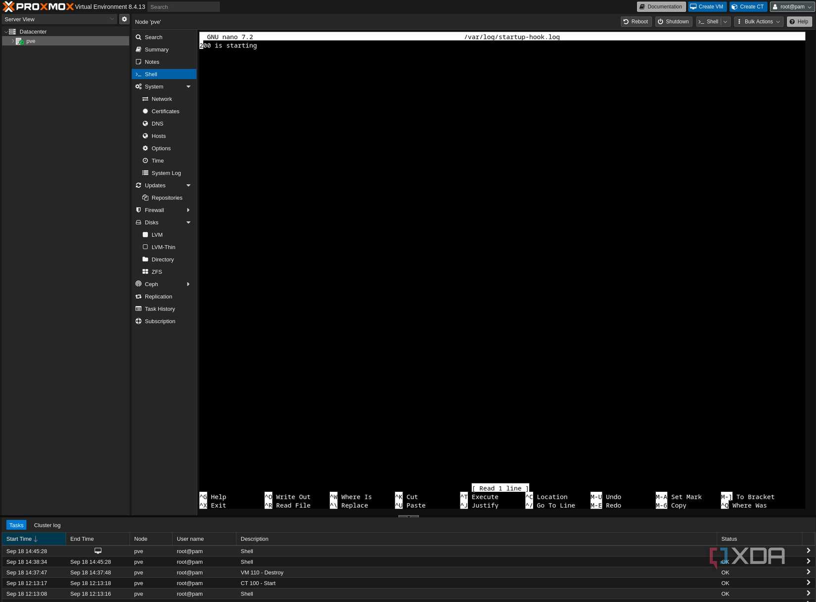 Working Proxmox hookscript