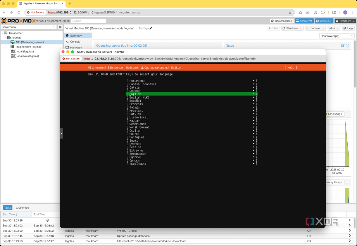 proxmox installing ubuntu server_5-1