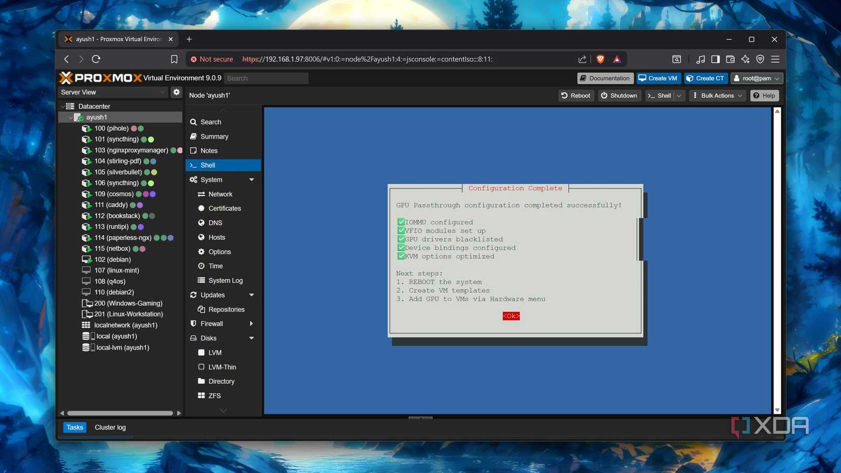 Passing a GPU to Proxmox via PECU