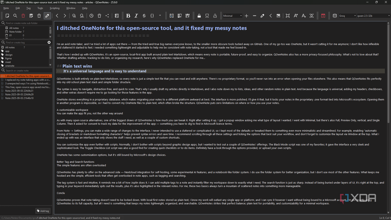 I ditched OneNote for this open-source tool, and it fixed my messy notes