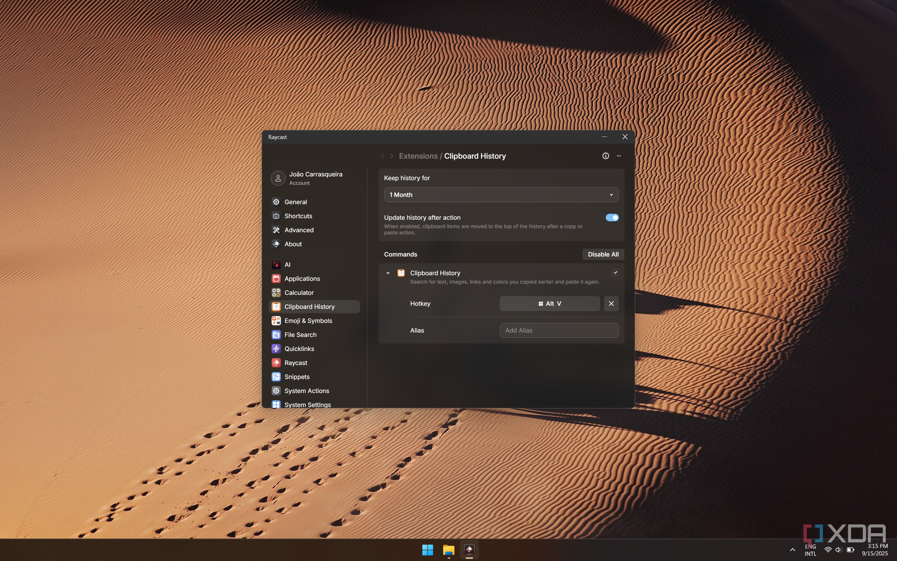 The Raycast beta for Windows already improves one of my favorite features