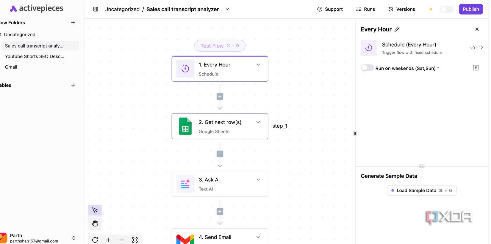 Activepieces builder